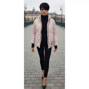 Átmeneti steppelt kabát (krém)